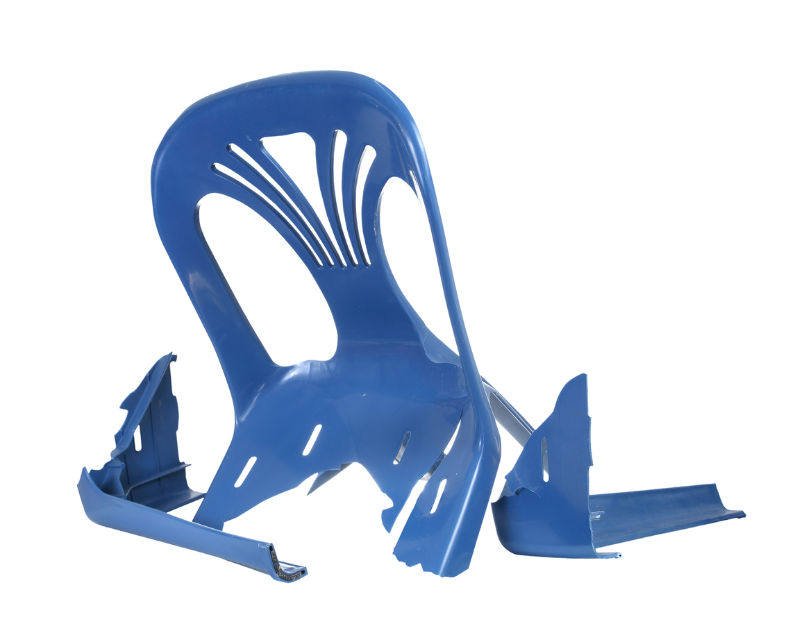 Broken,Chair,Isolated,On,White,Background